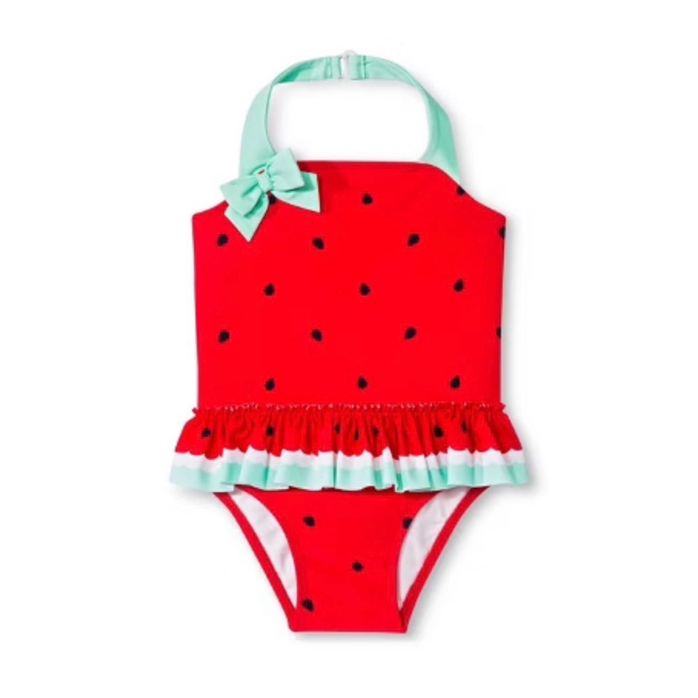 Circo Red Watermelon One Piece Swimsuit